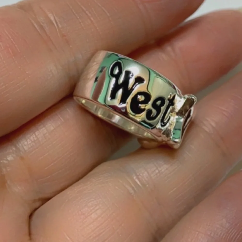 silver signature band Ring - Picture 8 of 8